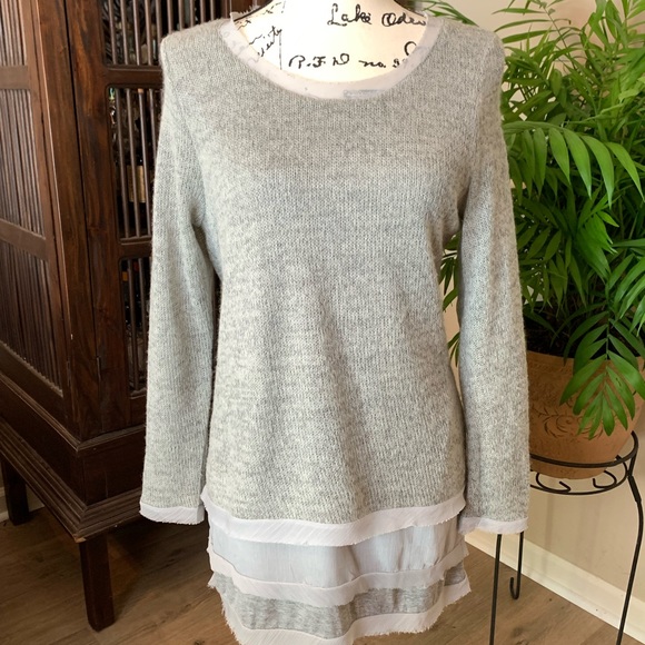 easel Sweaters Easel Carly Tiered Sweater Poshmark
